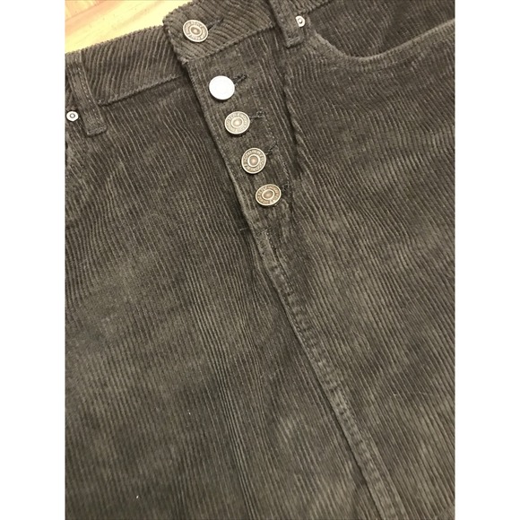 indigo rein juniors 9 olive green corduroy short skirt - Picture 2 of 4